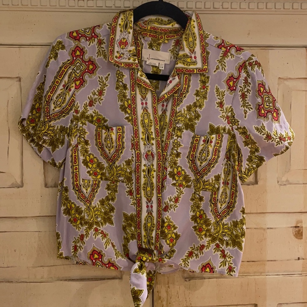 Anthropologie printed top